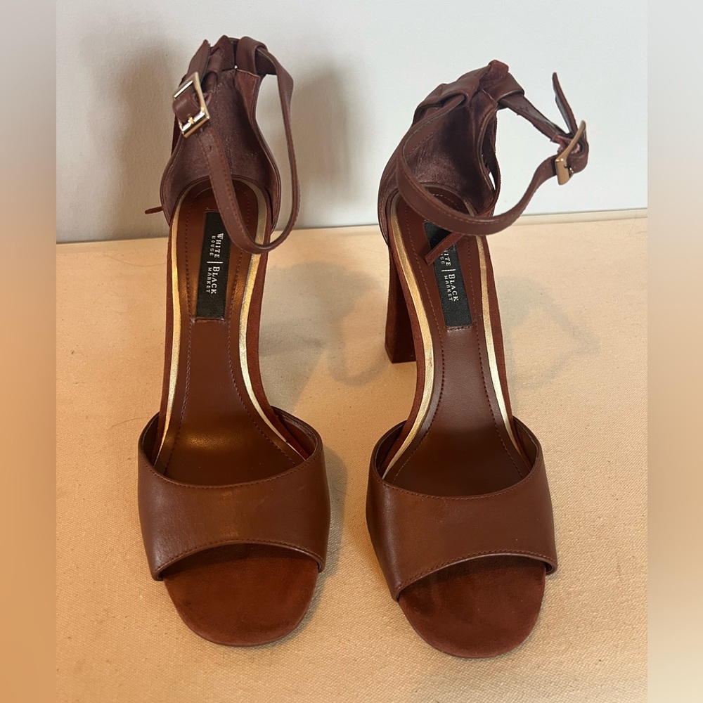 White House black market heeled sandals